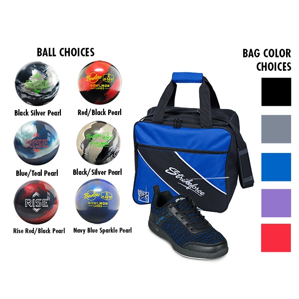 Men's Flyer™ Mesh Lite Black/Royal Shoes, Single Tote, Reactive Ball