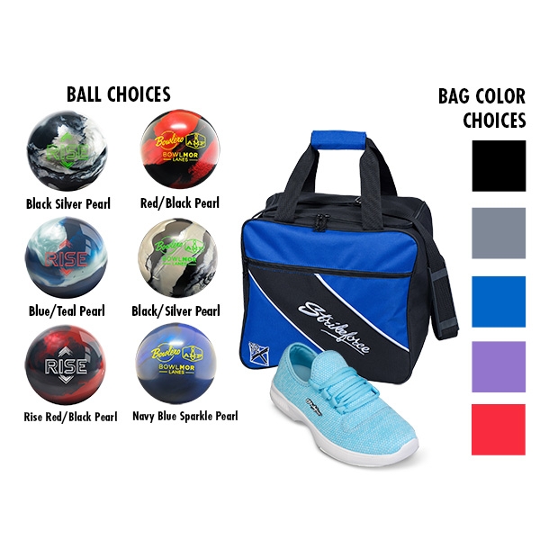 Women's Maui Sky Blue Shoes, Single Tote, Reactive Ball