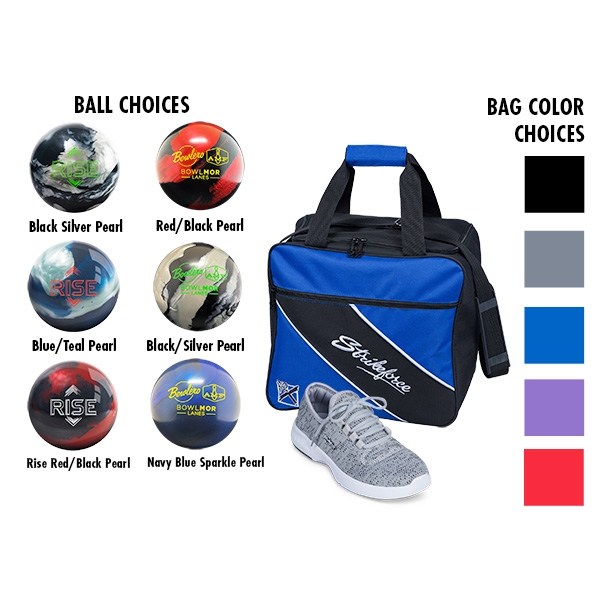 Youth Maui Grey Shoes, Single Tote, Reactive Ball
